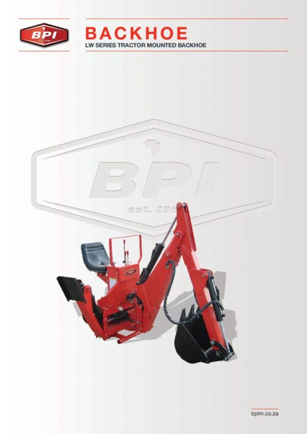 BPI LW SERIES TRACTOR MOUNTED BACKHOE